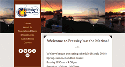 Desktop Screenshot of pressleysatthemarina.com
